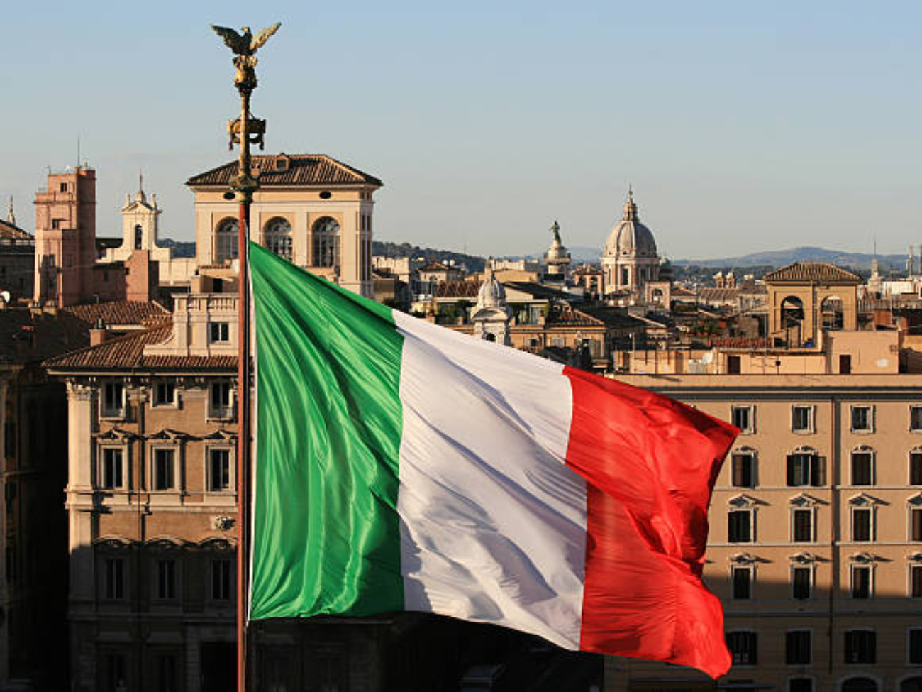 "Roman view with Italian flag, Rome Italy- OTHER photos from Rome, Italy:"