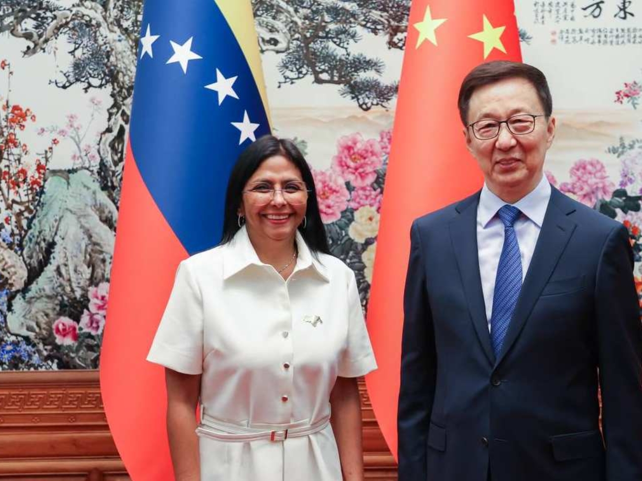 vicepresidenta-delcy-rodriguez-revisa-agenda-bilateral-con-su-homologo-chino-en-pekin-173867