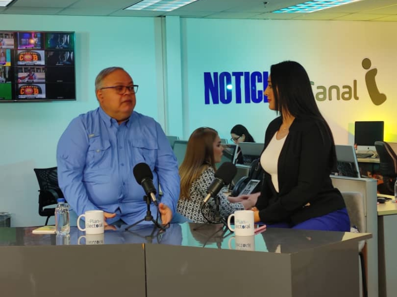Candidato a Diputado por el Circuito 5 de Caracas, visitó el Canal I.